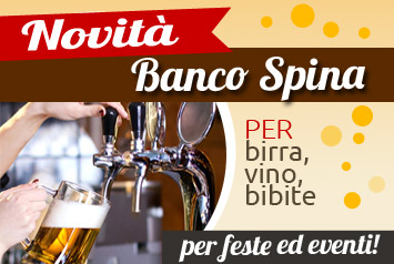 banco spina - spillatori per birra, vino, bibite per feste ed eventi